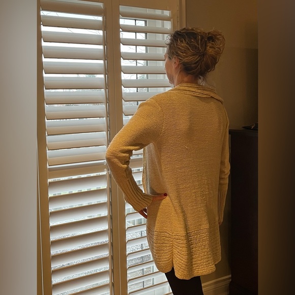 Triple Five Soul Long Cream/Beige Airy Cardigan size L - Picture 8 of 12